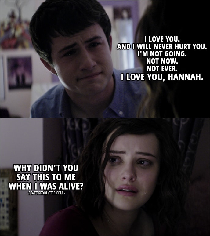 15 Best 13 Reasons Why Quotes from 'Tape 6, Side A' (1x11) | Scattered ...