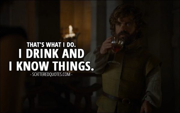 tyrion lannister quotes about alcohol