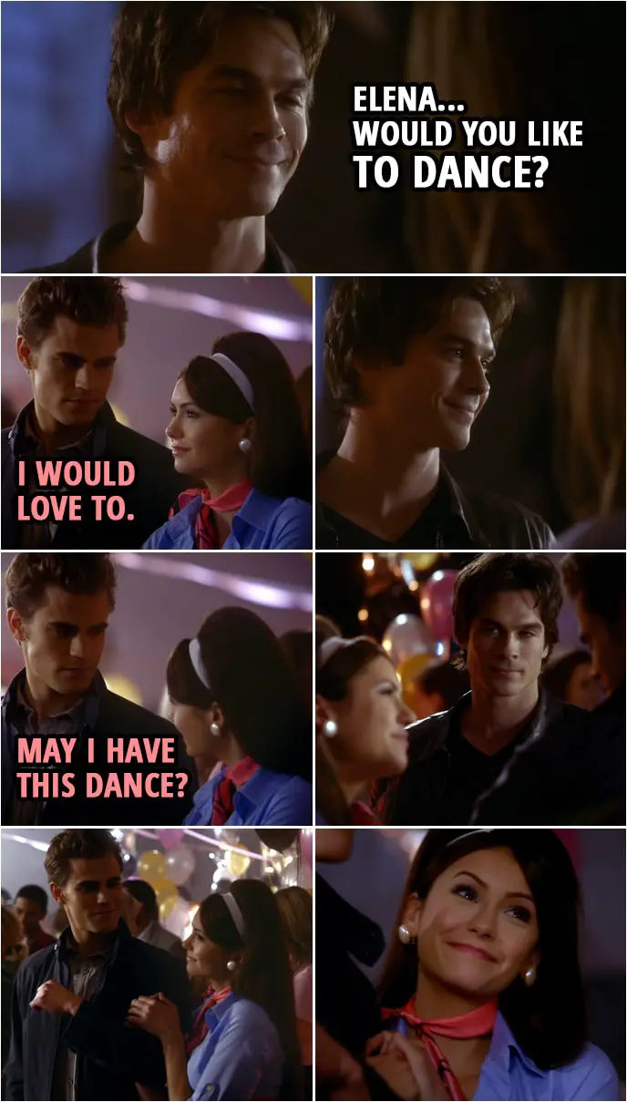 Elena... would you like to dance? | Scattered Quotes