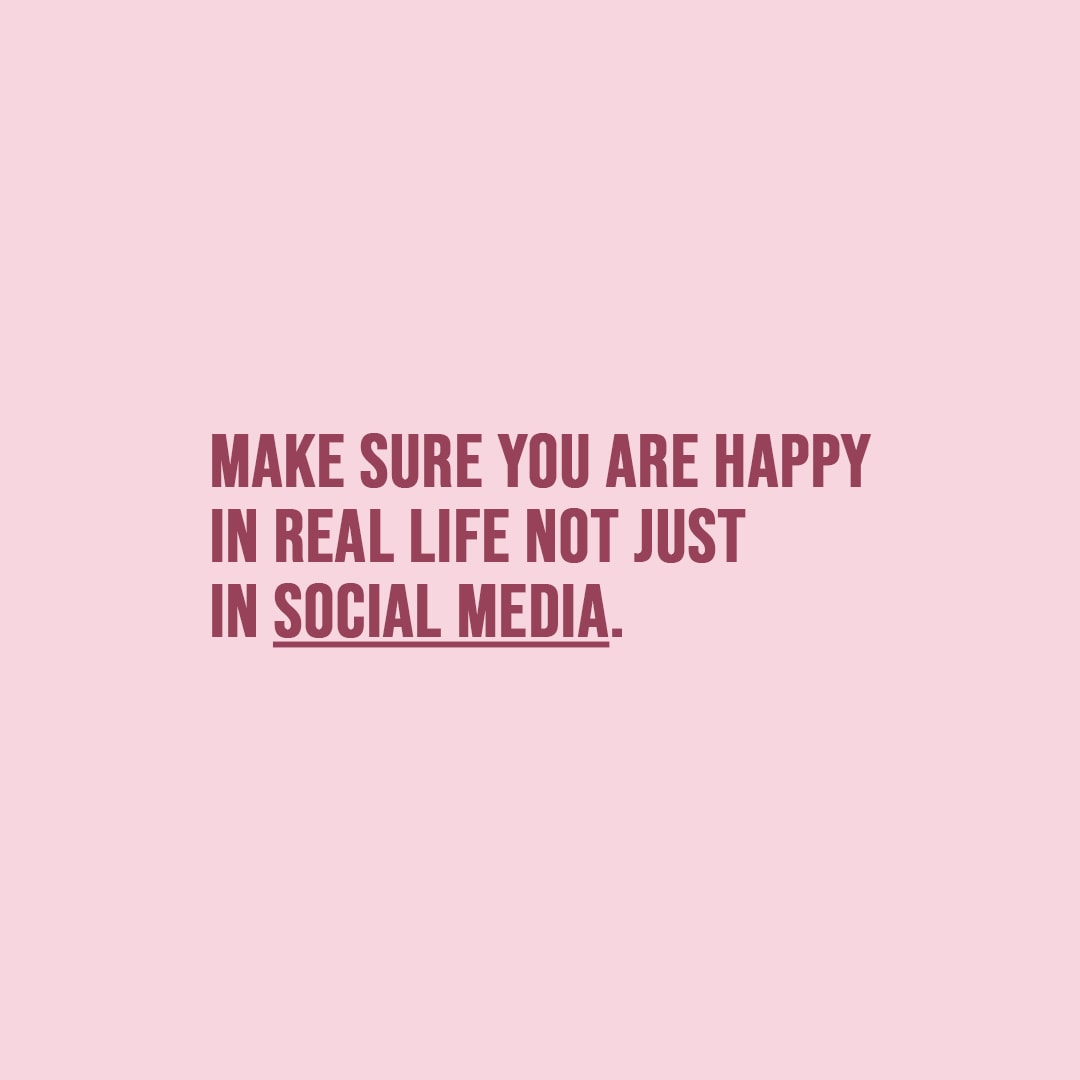 Make sure you are happy in real life... | Scattered Quotes