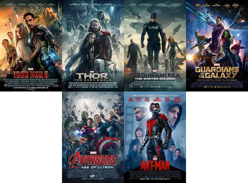 Marvel Cinematic Universe in Release Order - Phase 2