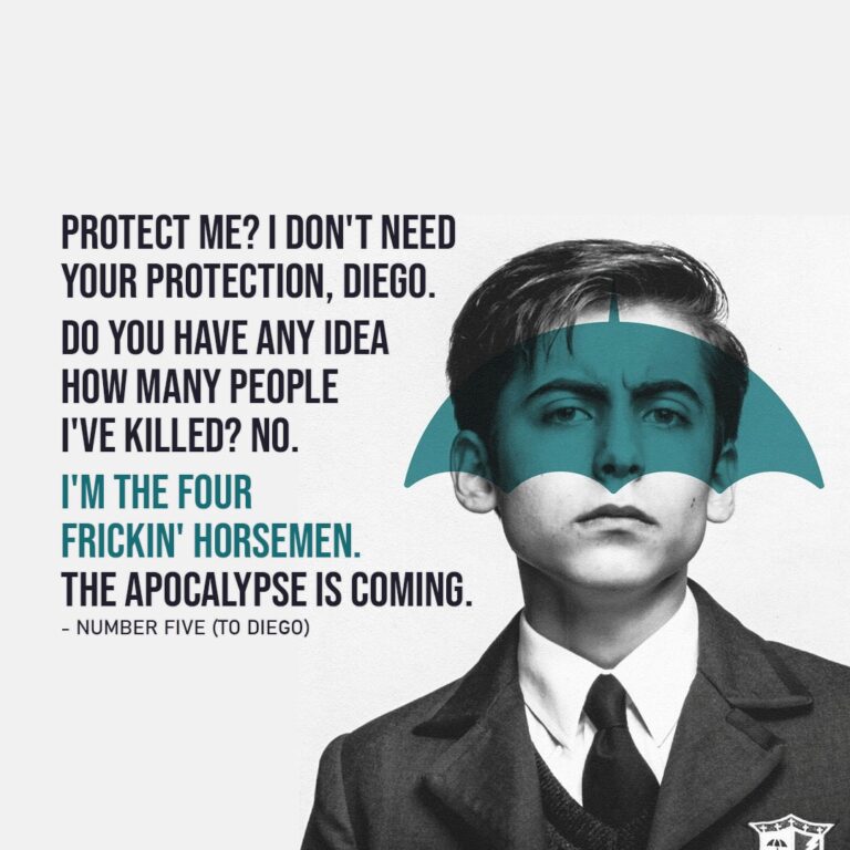 Top 10 Number Five Quotes from The Umbrella Academy