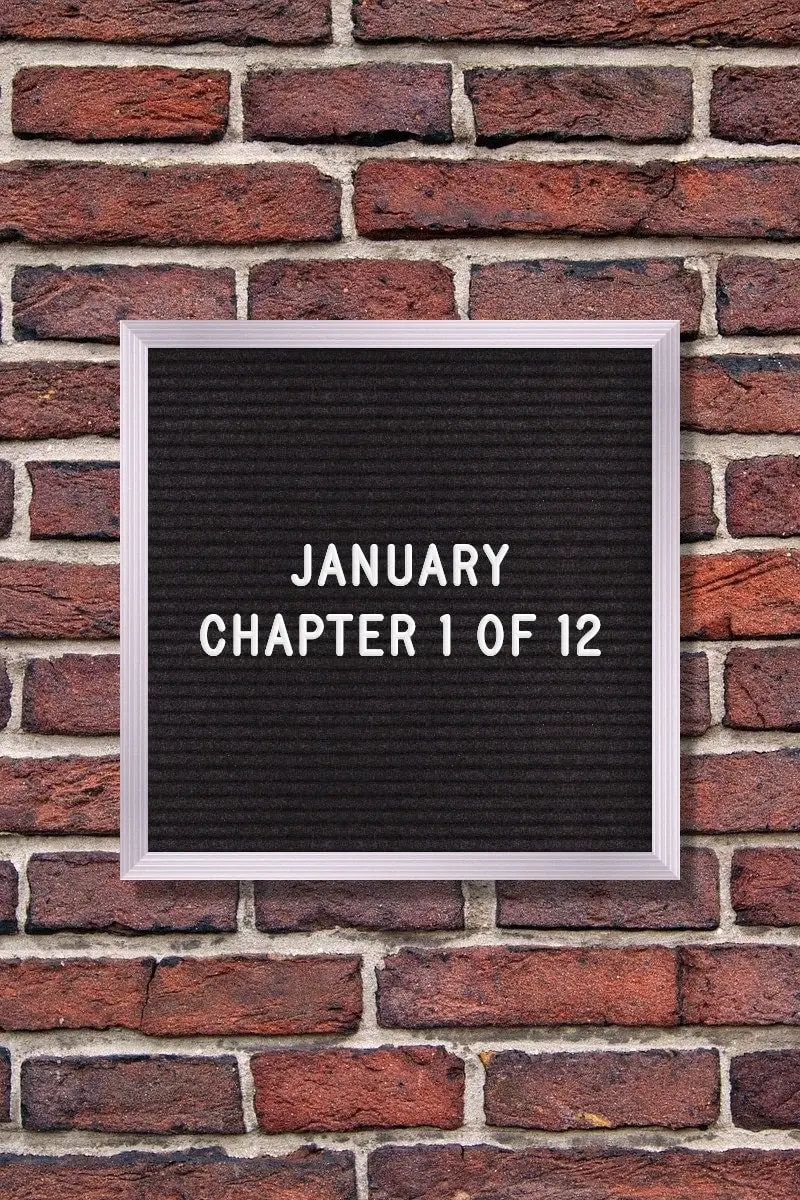 January Quote: January – Chapter 1 of 12.