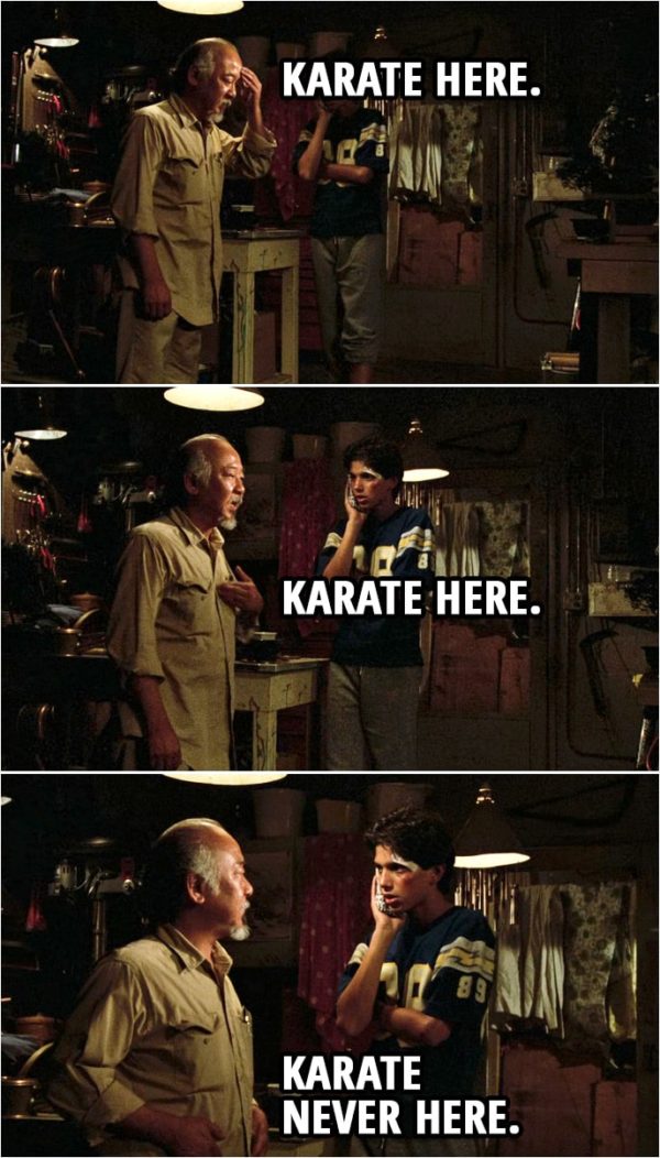 Karate Here Karate Here Karate Never Here Scattered Quotes