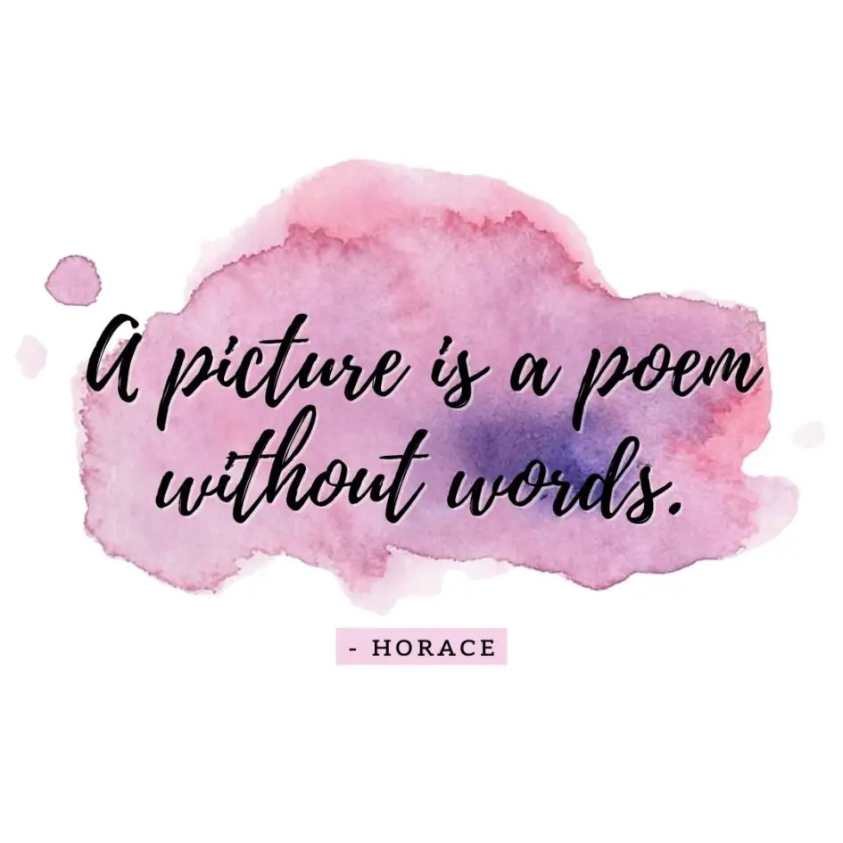 Quote about Art | A picture is a poem without words. - Horace