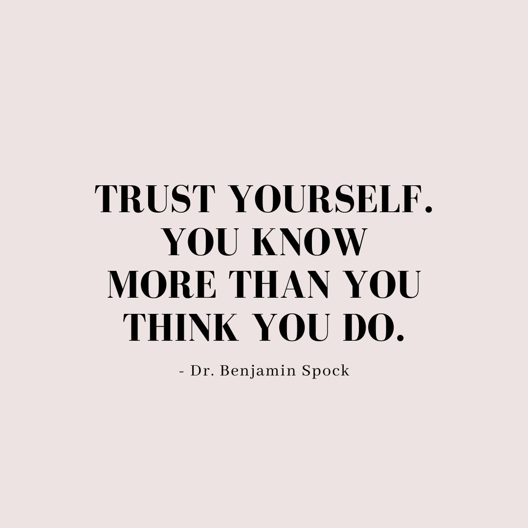 you know more than you think sticker only Inspirational quote Trust yourself 