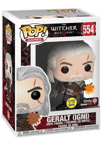 Funko Pop 554 Geralt (Igni) GITD