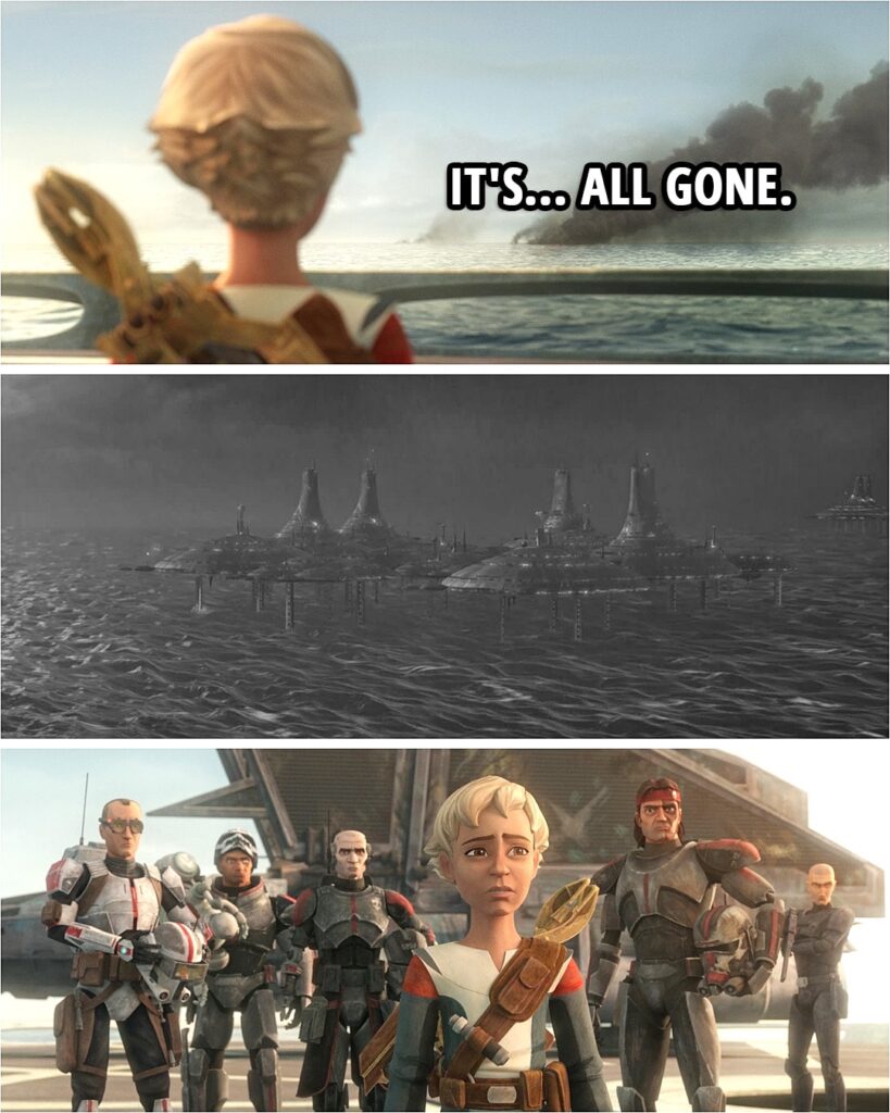Quote from Star Wars: The Bad Batch 1x16 | Omega: It's... All gone.