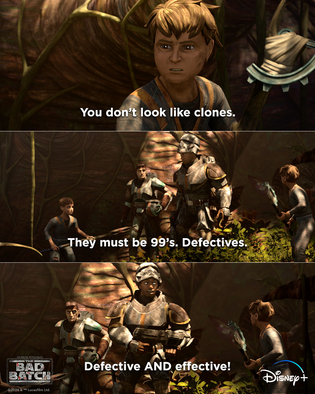 Quote from Star Wars: The Bad Batch - Wrecker: "Defective and effective."