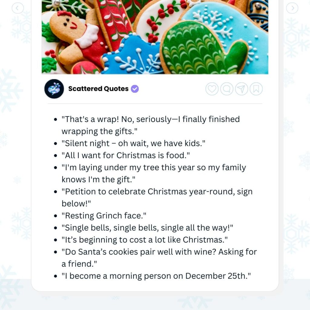 Funny Christmas Captions