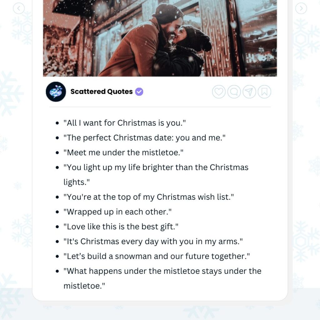 Love Christmas Captions