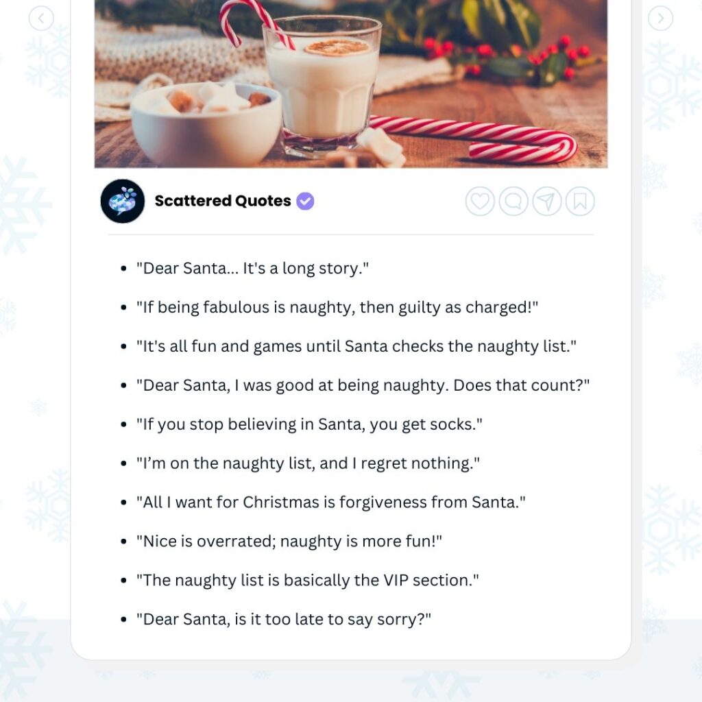 Naughty Christmas Captions
