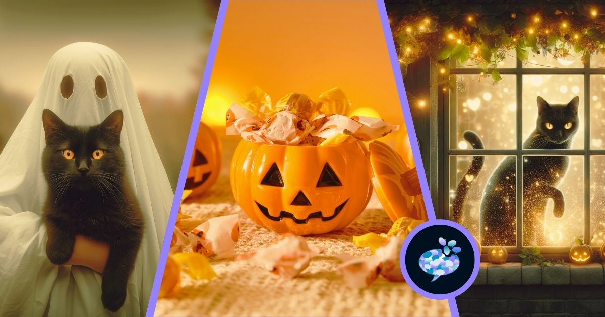 Halloween themed collage for the article about Funny Halloween Quotes