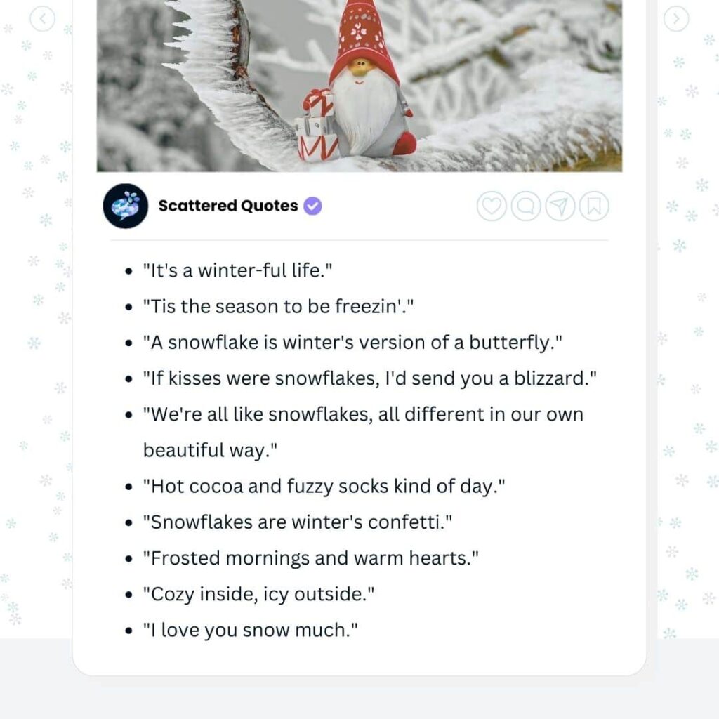 Cute Winter Captions