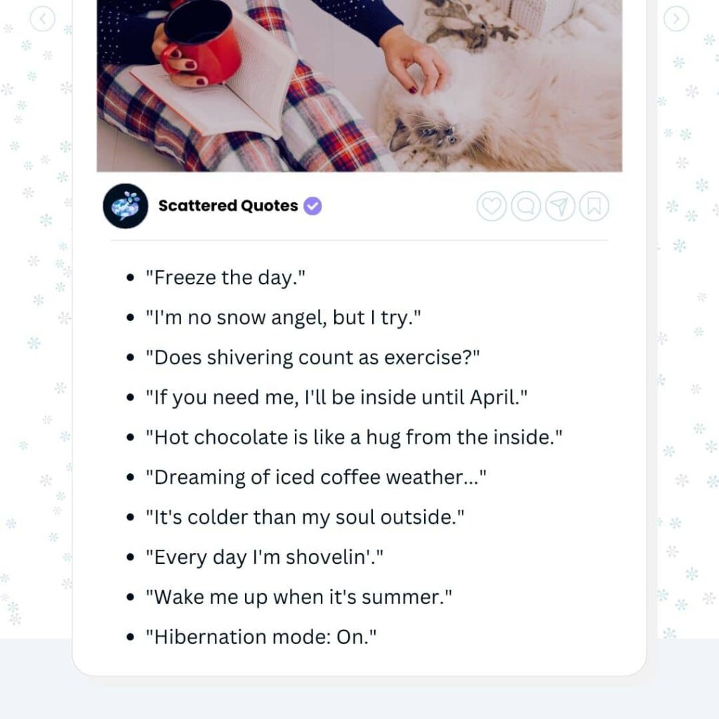 Funny Winter Captions