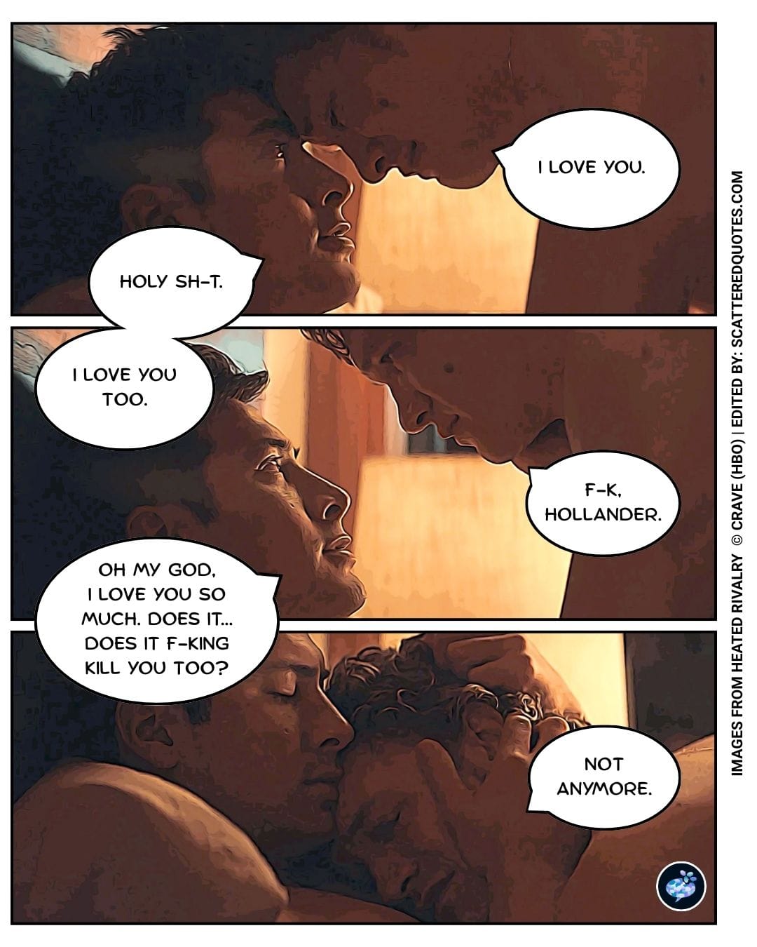 Heated Rivalry Quote: "Does it kill you too? Not anymore" - 1x06